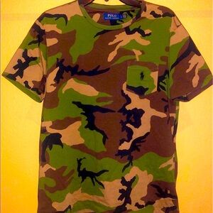 Polo Ralph Lauren camouflage shirts for men camo green brown L Valentine’s Day